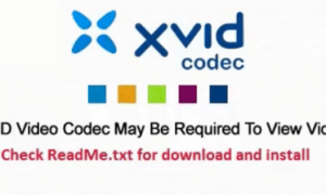 Fix Xvid Video Codec May Be Required To View Video Windows Media Player